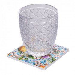 Villa D'Este Home Tivoli 'Italian Beauty', Set 6 Sottobicchieri 10x10 cm in ceramica