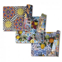 Villa D'Este Home Tivoli 'Italian Beauty', Set 6 Tovagliette double face antimacchia