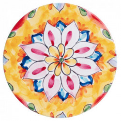 Villa D'Este Home Tivoli 'Infinito', Set 3 Sottobicchieri tondi Ø 10 cm in ceramica