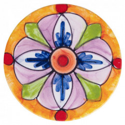 Villa D'Este Home Tivoli 'Infinito', Set 3 Sottobicchieri tondi Ø 10 cm in ceramica