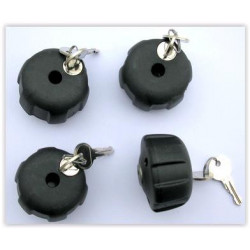 Peruzzo Accessori KIT 4 pomelli antifurto stessa chiave 365/4