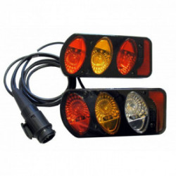 Peruzzo B948/N 2 Fanali Neri Con Cavo E Spina 13 Poli Pure instinct