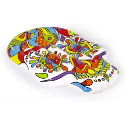 Bestway 43194 Art Collection - Isola Gonfiabile, Fiesta Skull, 193x141 cm