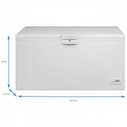 Beko HSA37540N - Congelatore a Pozzetto, 350 Litri, Classe E, 86 x 155.5 x 67.5 cm
