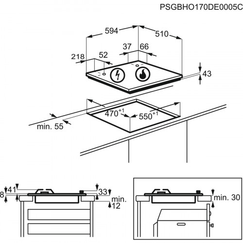 Electrolux EGS6414W - Piano Cottura a Gas,...