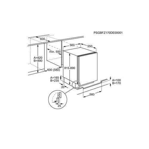 Electrolux LXB2AF82S - Frigorifero da Incasso,...