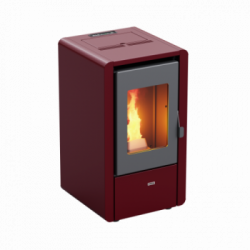 Foco Petit - Stufa a Pellet, Modello 6, 7 kw, Bordeaux