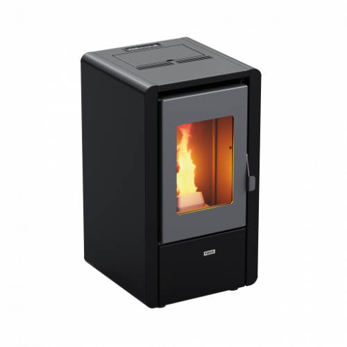 Foco Petit - Stufa a Pellet, Modello 6, 7 kw, Nero