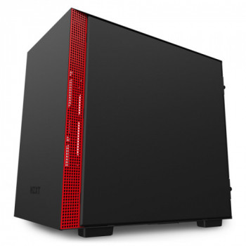 NZXT H210i Matte Black Red...