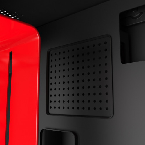 NZXT H210i Matte Black Red Mini Tower Nero, Rosso