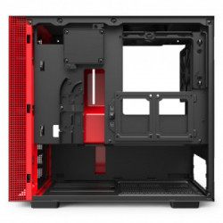 NZXT H210i Matte Black Red Mini Tower Nero, Rosso
