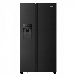 Hisense RS694N4TFF - Frigorifero Side by Side, 535 Litri, Classe F, Nero