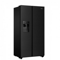 Hisense RS694N4TFF - Frigorifero Side by Side, 535 Litri, Classe F, Nero