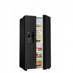 Hisense RS694N4TFF - Frigorifero Side by Side, 535 Litri, Classe F, Nero