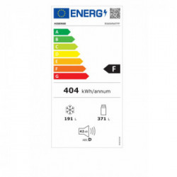 Hisense RS694N4TFF - Frigorifero Side by Side, 535 Litri, Classe F, Nero