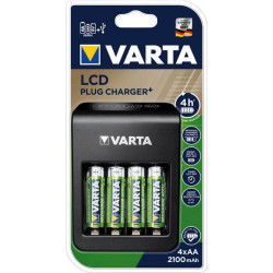Varta LCD Plug Charger+ Batteria per uso domestico AC