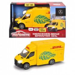 Majorette Grand Series Mercedes-Benz Sprinter DHL, luci e suoni, cm.12,5