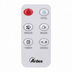 Ardes AR5R06D - Raffrescatore Evaporativo, Tanica 4 lt, 3 velocità