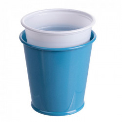 Villa D'Este Home Tivoli 'Baita Blue', Set 6 portabicchieri antivento