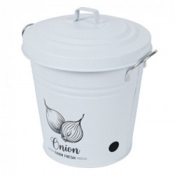 Villa D'Este Home Tivoli 'Idee', Secchiello porta cipolla con coperchio in metallo