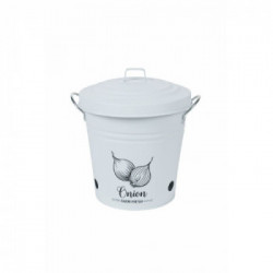 Villa D'Este Home Tivoli 'Idee', Secchiello porta cipolla con coperchio in metallo