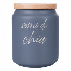 Villa D'Este Home Tivoli 'Shade of Stone', Set 3 Barattoli spezie in gres