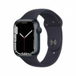 Apple Watch Series 7 GPS, 45mm Cassa in Alluminio Mezzanotte con Cinturino Sport Mezzanotte