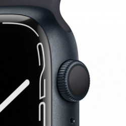 Apple Watch Series 7 GPS, 45mm Cassa in Alluminio Mezzanotte con Cinturino Sport Mezzanotte