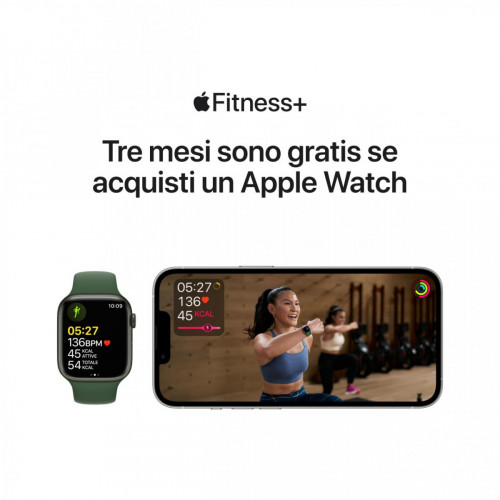 Apple Watch Series 7 GPS, 45mm Cassa in...
