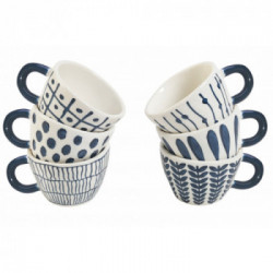 Villa D'Este Home Tivoli 'Masai Blue', Set 6 tazzine caffè 90 ml