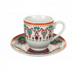 Villa D'Este Home Tivoli 'Shiraz', Set 6 tazzine caffè con piattino