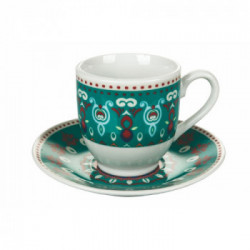 Villa D'Este Home Tivoli 'Shiraz', Set 6 tazzine caffè con piattino