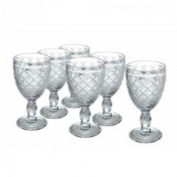 Villa D'Este Home Tivoli 'Castle' Set 6 calici trasparenti 280 ml
