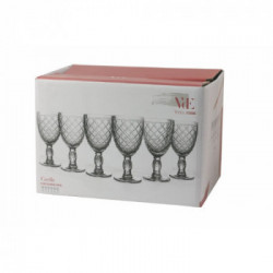 Villa D'Este Home Tivoli 'Castle' Set 6 calici trasparenti 280 ml
