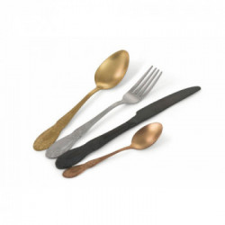 Villa D'Este Home Tivoli 'Wonderland', Set 24 posate satinato multicolor