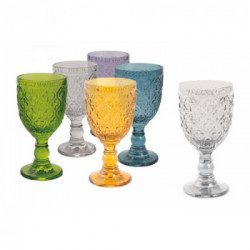 Villa D'Este Home Tivoli 'Marrakech', Set 6 calici 280 ml, Colori Assortiti