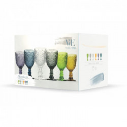 Villa D'Este Home Tivoli 'Marrakech', Set 6 calici 280 ml, Colori Assortiti