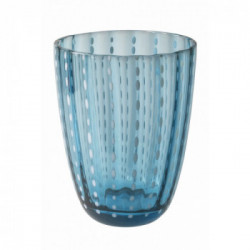 Villa D'Este Home Tivoli 'Kalahari', Set 6 Bicchieri Acqua, Colori Assortiti Toni del Blu