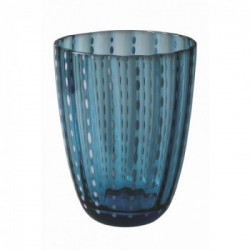 Villa D'Este Home Tivoli 'Kalahari', Set 6 Bicchieri Acqua, Colori Assortiti Toni del Blu