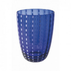 Villa D'Este Home Tivoli 'Kalahari', Set 6 Bicchieri Acqua, Colori Assortiti Toni del Blu