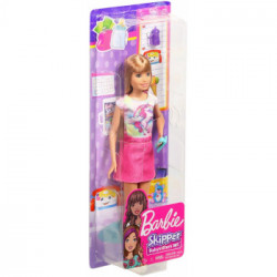 Mattel Barbie Babysitter, Skipper e i suoi Amici con Telefonino e Biberon, Assortimento, FHY89