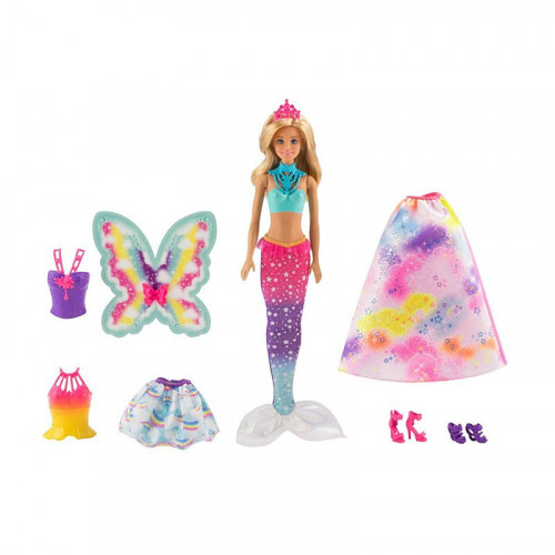 Barbie Dreamtopia Doll with 3 Fairytale Costumes