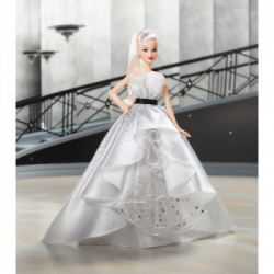 Barbie Bambola 60 Anniversario, Vestito Bianco, Bambola da Collezione per Bambini 6 + Anni, FXD88