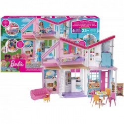 Barbie Casa di Malibu FXG57 - Playset Richiudibile su Due Piani con Accessori