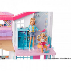 Barbie Casa di Malibu FXG57 - Playset Richiudibile su Due Piani con Accessori