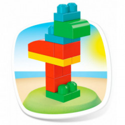 Mega Bloks Pacco Eco con 100 Blocchi da Costruzione, Stimola la creatività, Giocattolo per Bambini 1+ Anni, GFG21