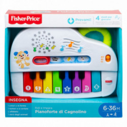 Fisher-Price Pianoforte di Cagnolino, Gioco Musicale con Luci e Suoni, Bambini 6 + Mesi, GFK03
