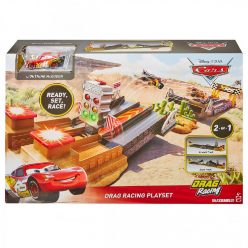 Disney Cars Drag Racing Playset, Include...