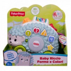 Fisher-Price Parlamici Baby Riccio Forme e Colori, Giocattolo Educativo con Luci, Suoni e Musica, dai 9+ Mesi, GJB09