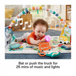 Fisher-Price GJD41 Activity City Gym - Palestrina Gigante della Città con Musica, Giostrine e Proiettore